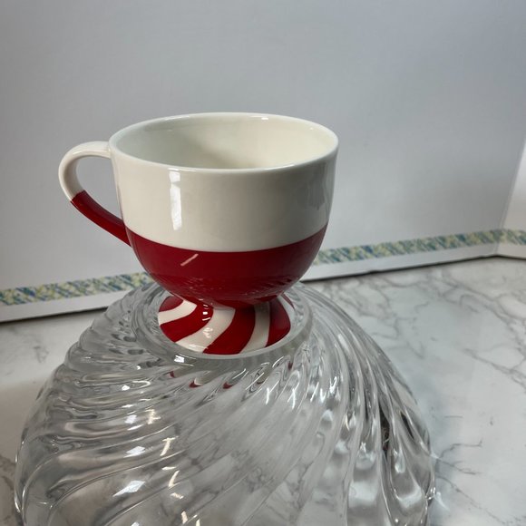 Starbucks Coffee Mug, Red/White 2007 Holiday Christmas Collection, Jolly design - Picture 2 of 4
